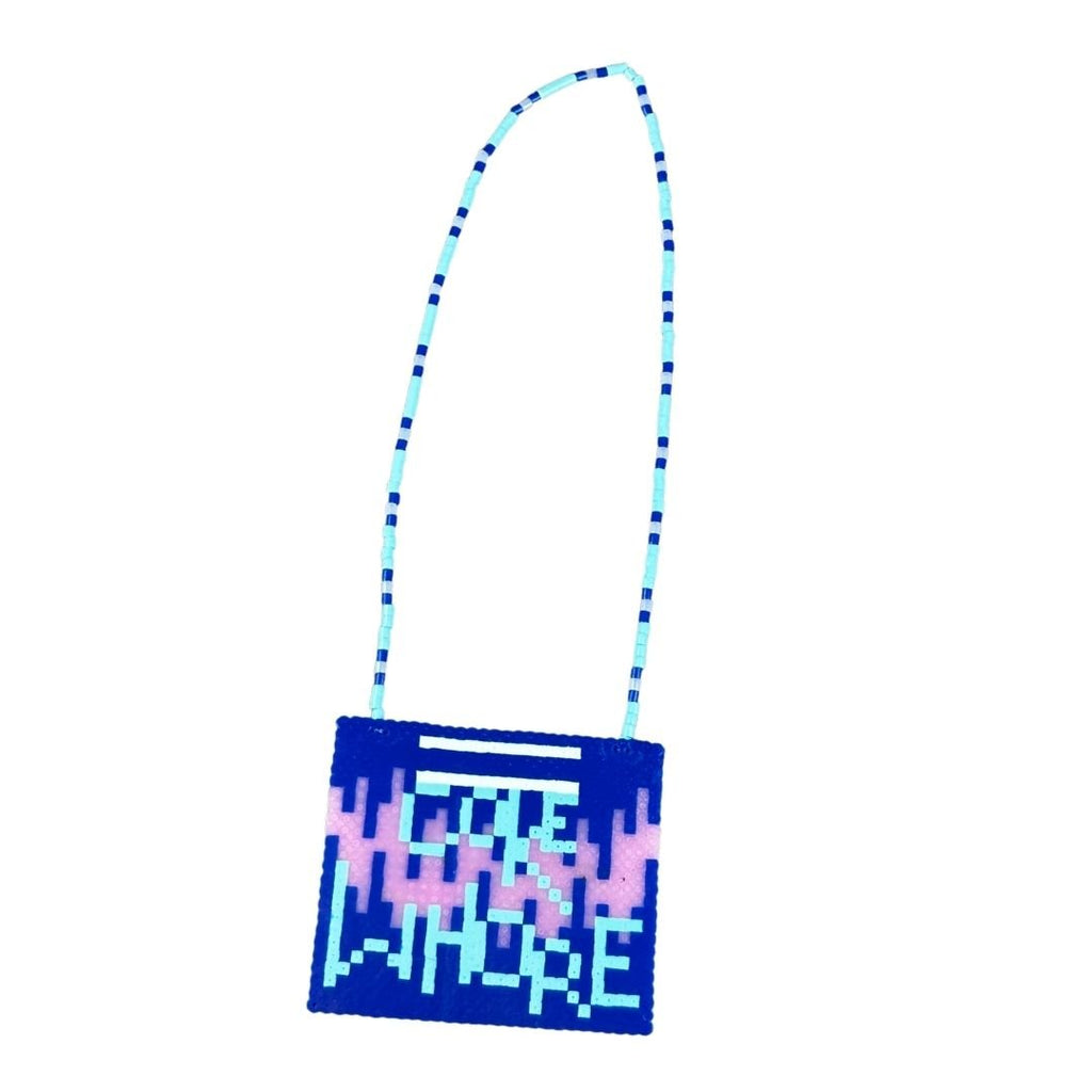 Coke Whore Perler Necklace – Handmade, Unfiltered, & Unapologetic - The Modern Alien