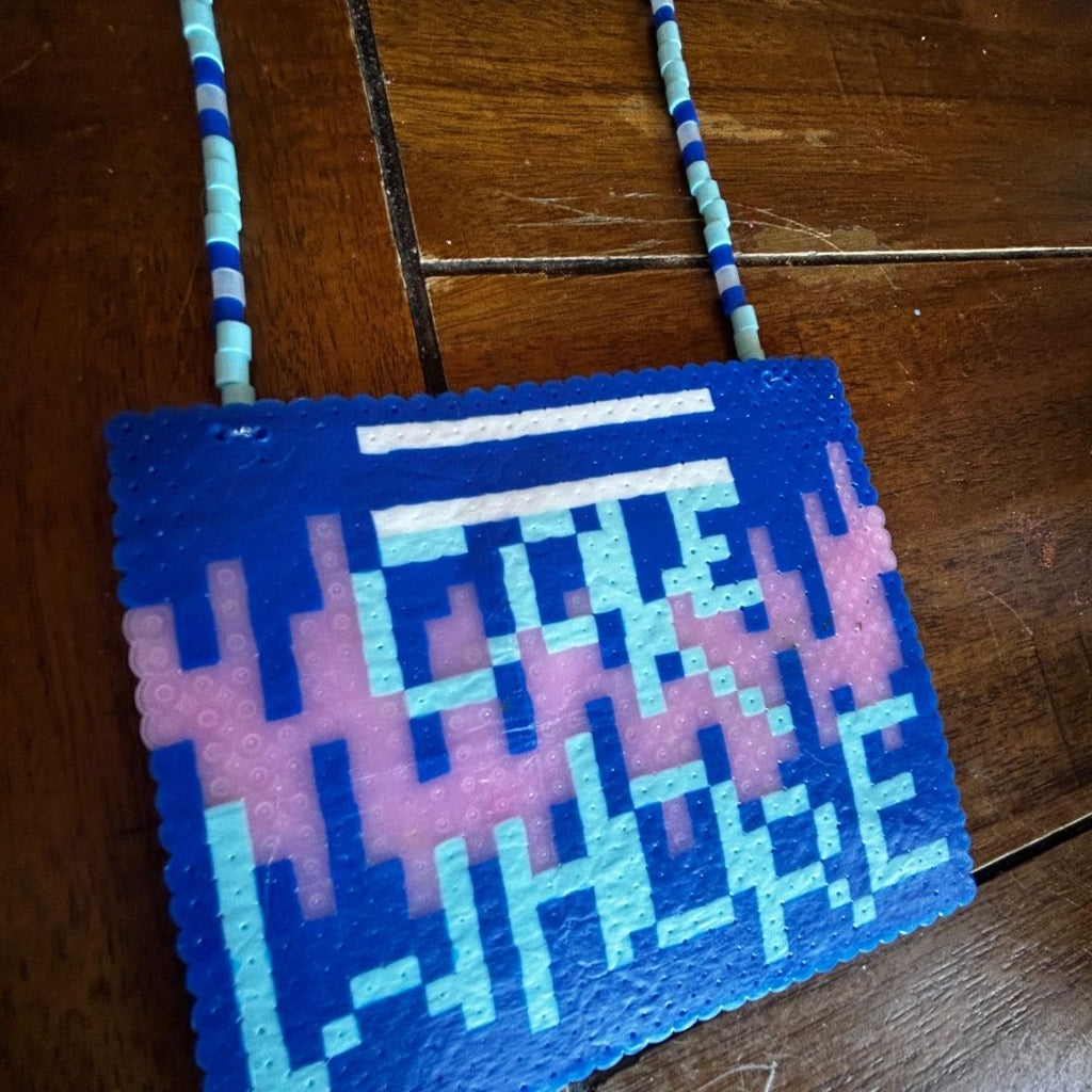 Coke Whore Perler Necklace – Handmade, Unfiltered, & Unapologetic - The Modern Alien