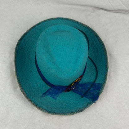Colorful Upcycled Straw Hat – Playful & Eco - Friendly - The Modern Alien