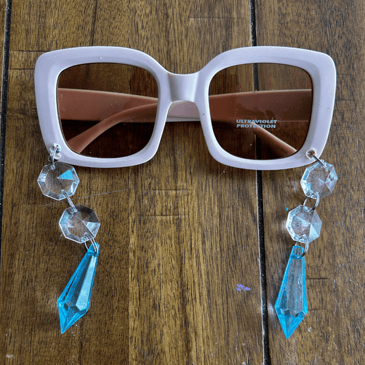 Crystal Drop Sunglasses – Handmade Statement Shades - The Modern Alien