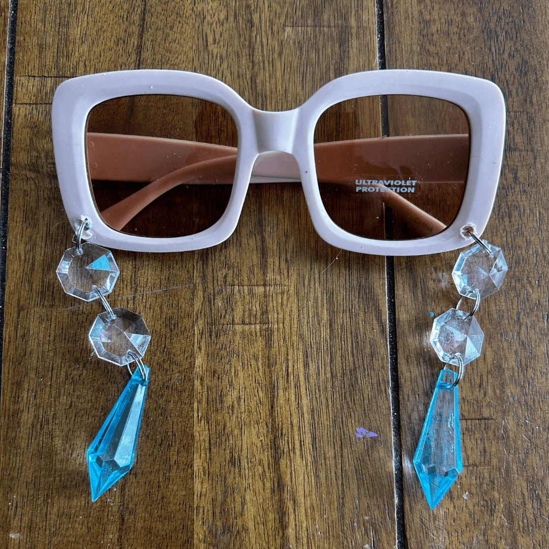 Crystal Drop Sunglasses – Handmade Statement Shades