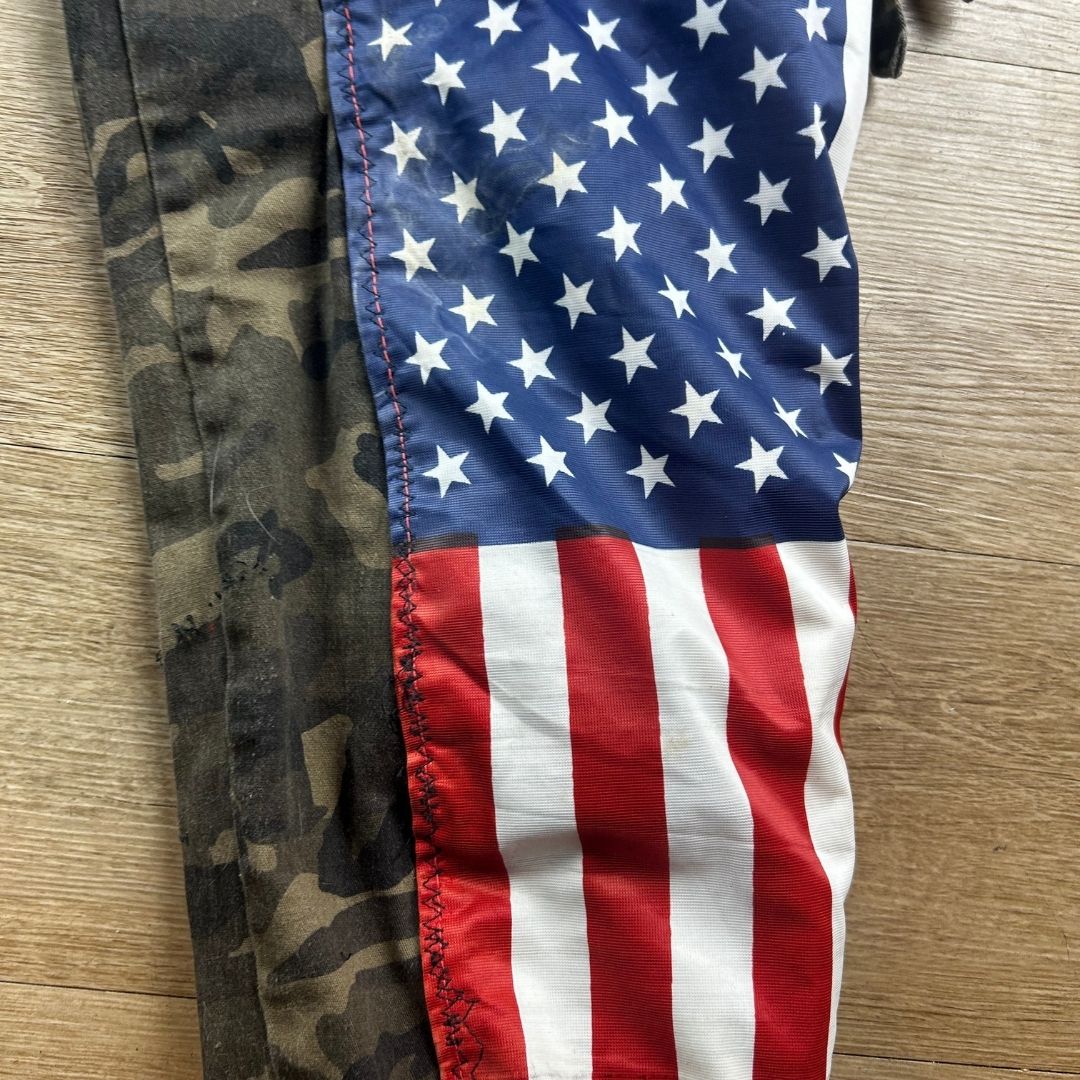 Custom Camo Cargo Pants – Hand - Painted & Patchwork - The Modern Alien