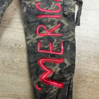 Custom Camo Cargo Pants – Hand - Painted & Patchwork - The Modern Alien