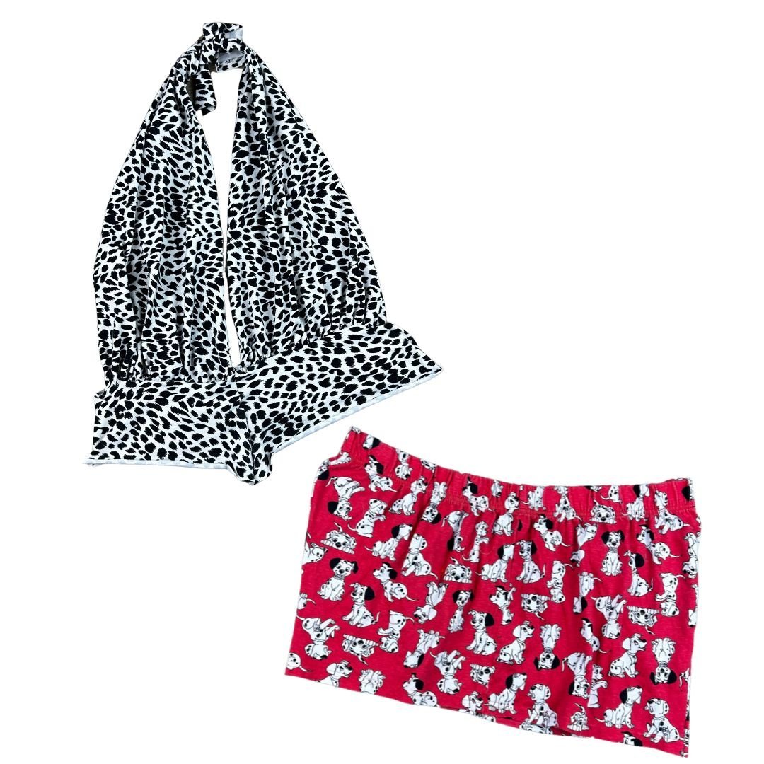 Dalmatian Two - Piece Set – Handmade & Upcycled - The Modern Alien