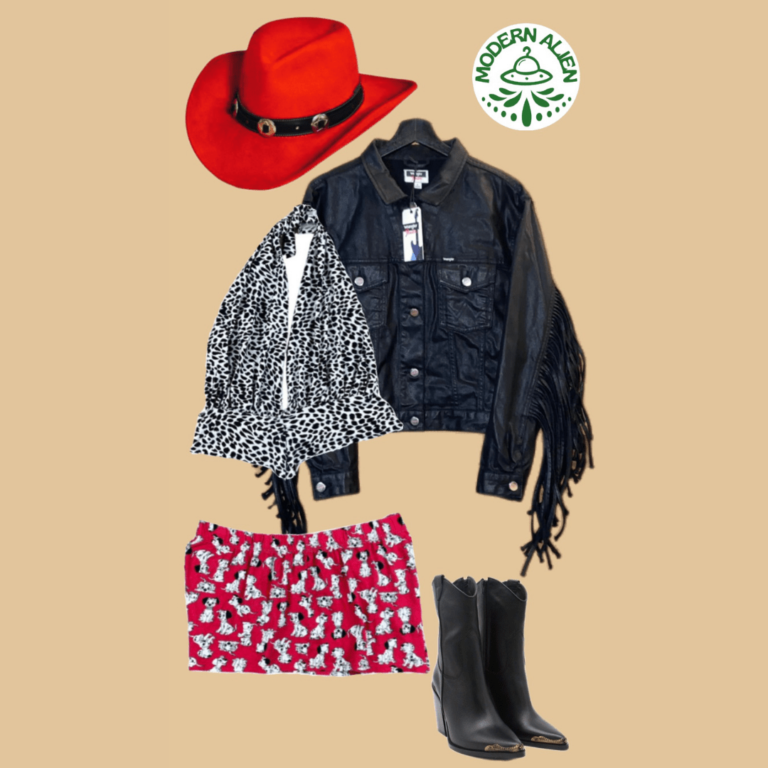 Dalmatian Two - Piece Set – Handmade & Upcycled - The Modern Alien