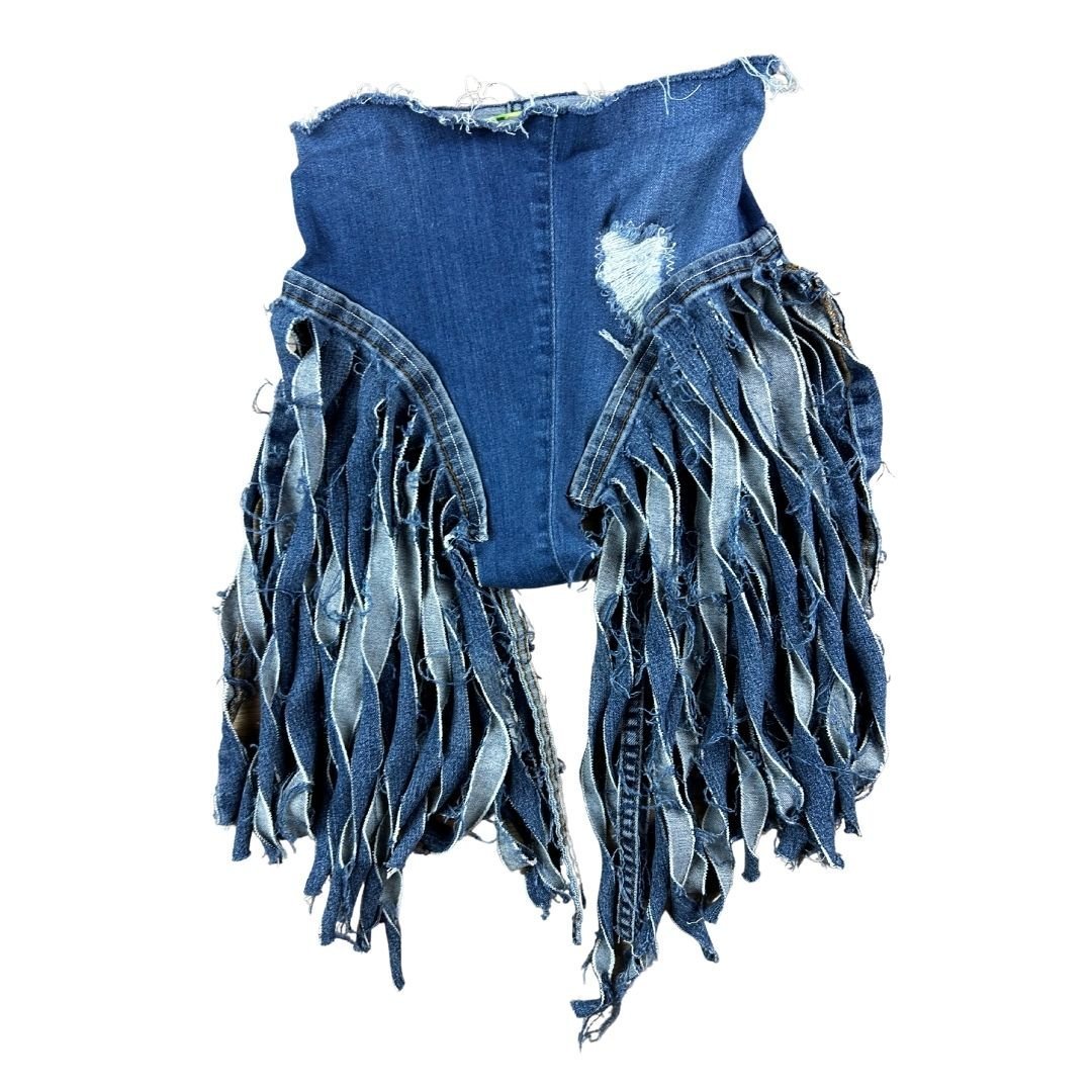 Denim & Bandana Two - Piece Set – Handmade & Upcycled - The Modern Alien