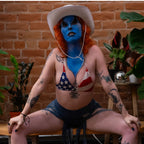 Denim & Bandana Two - Piece Set – Handmade & Upcycled - The Modern Alien