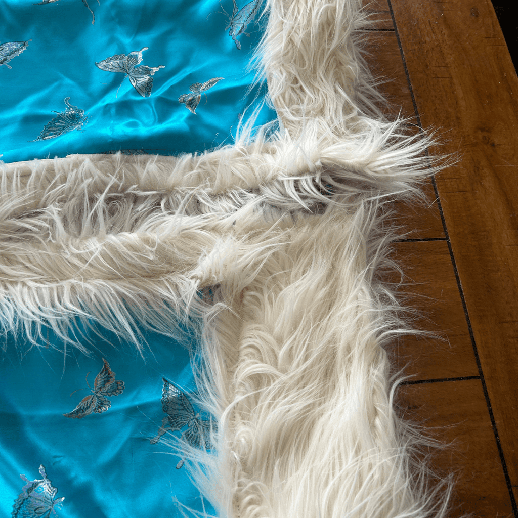 Desert Diva Duster | Handmade from a Robe + Faux Fur Vest - The Modern Alien