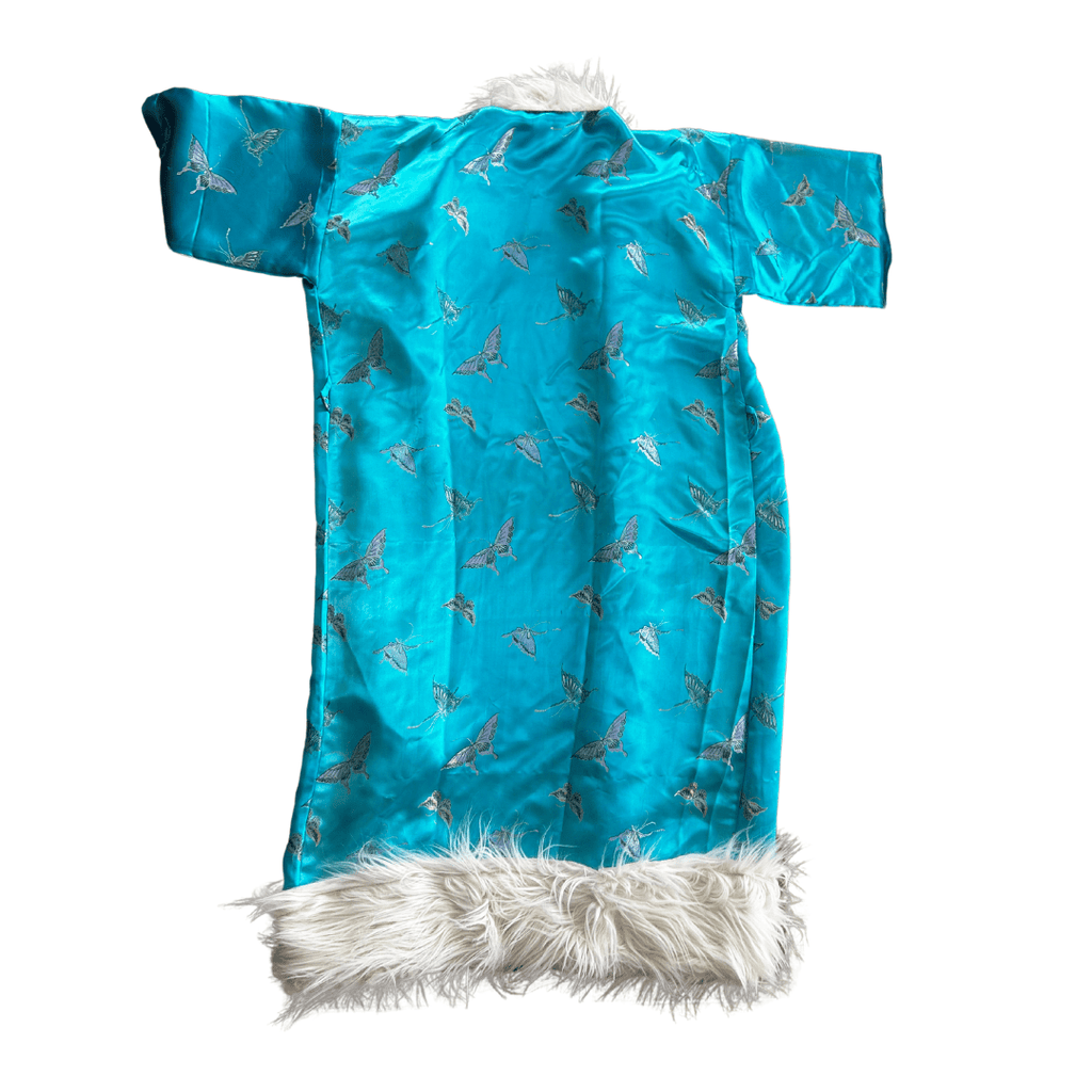 Desert Diva Duster | Handmade from a Robe + Faux Fur Vest - The Modern Alien