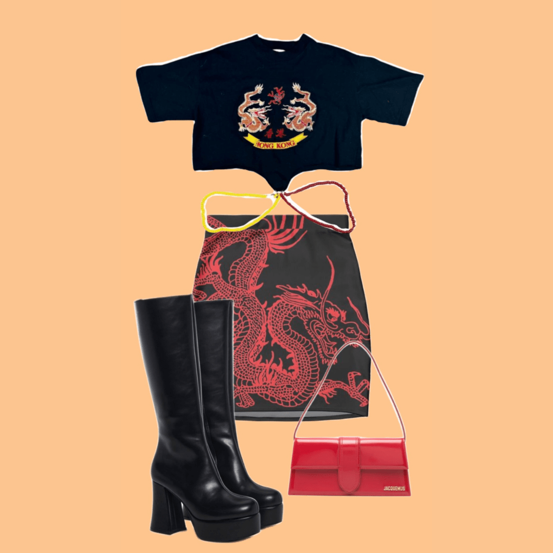 Dragon Beaded Crop Top – Reworked & One - of - a - Kind - The Modern Alien