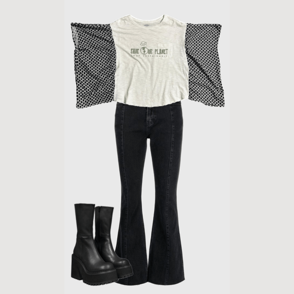 Eco - Chic Boho Crop – Handmade & Upcycled - The Modern Alien