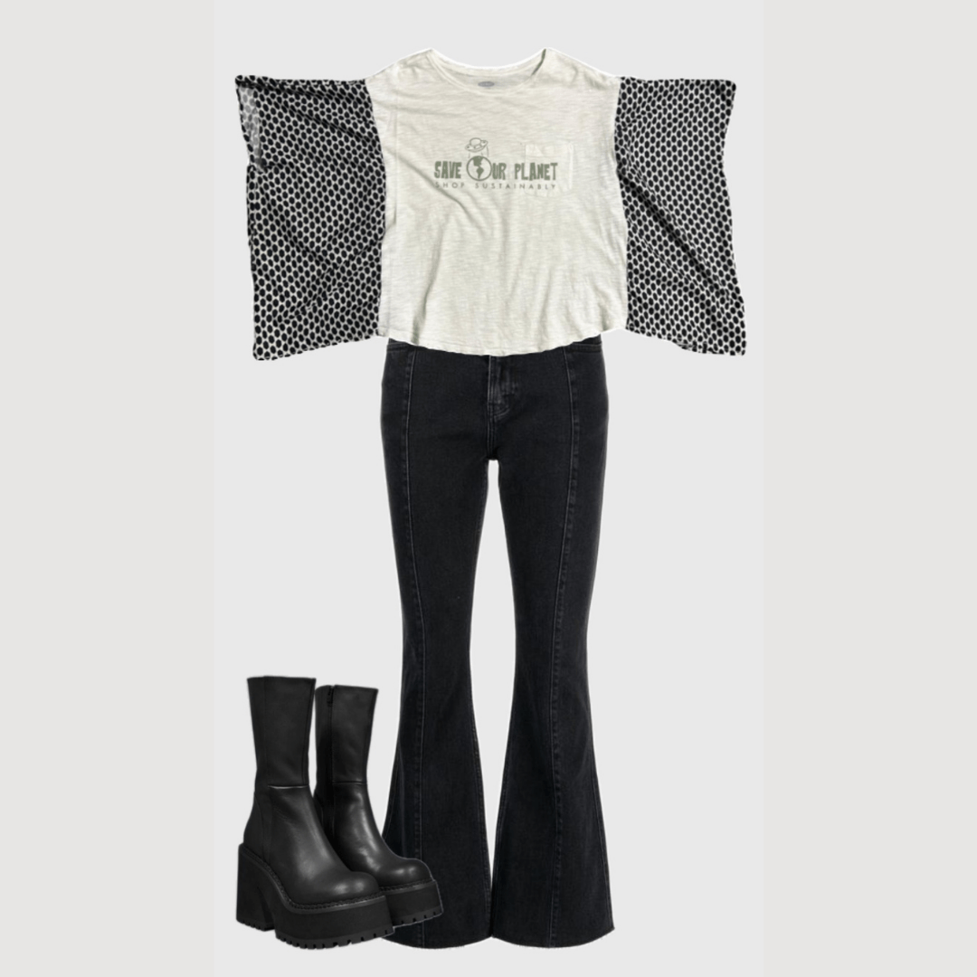 Eco - Chic Boho Crop – Handmade & Upcycled - The Modern Alien