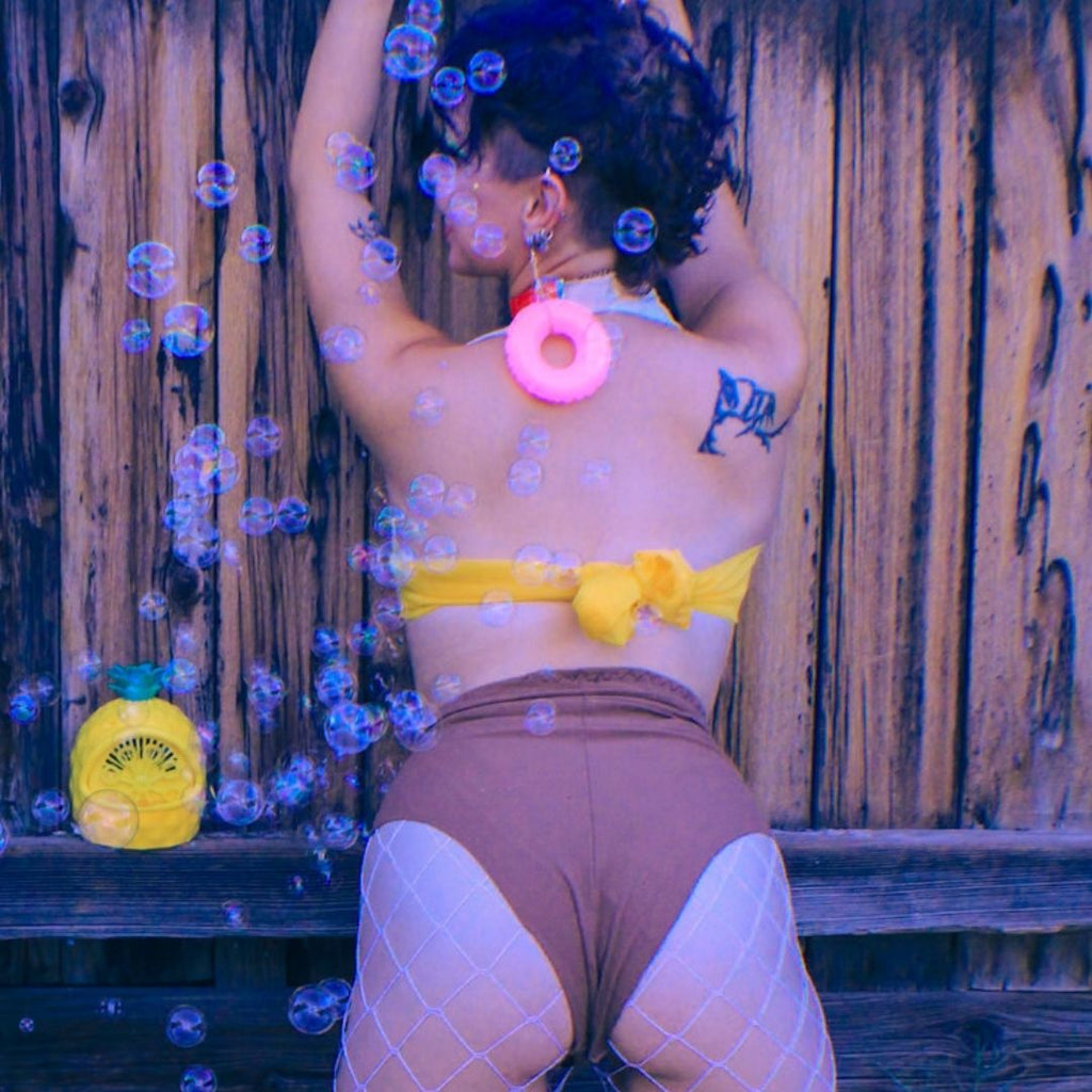 Eco - Chic Halter Bikini Set – Handmade & Upcycled - The Modern Alien