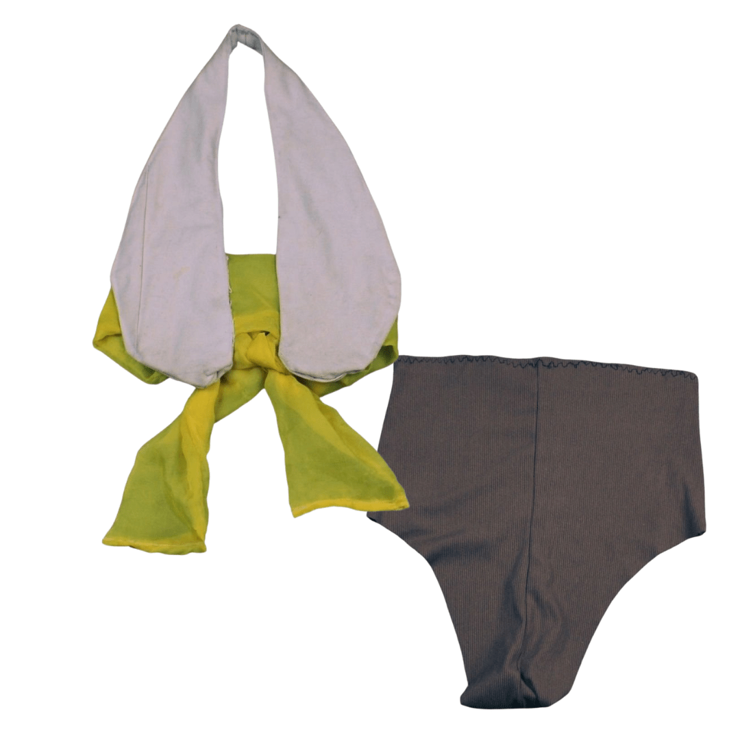 Eco - Chic Halter Bikini Set – Handmade & Upcycled - The Modern Alien