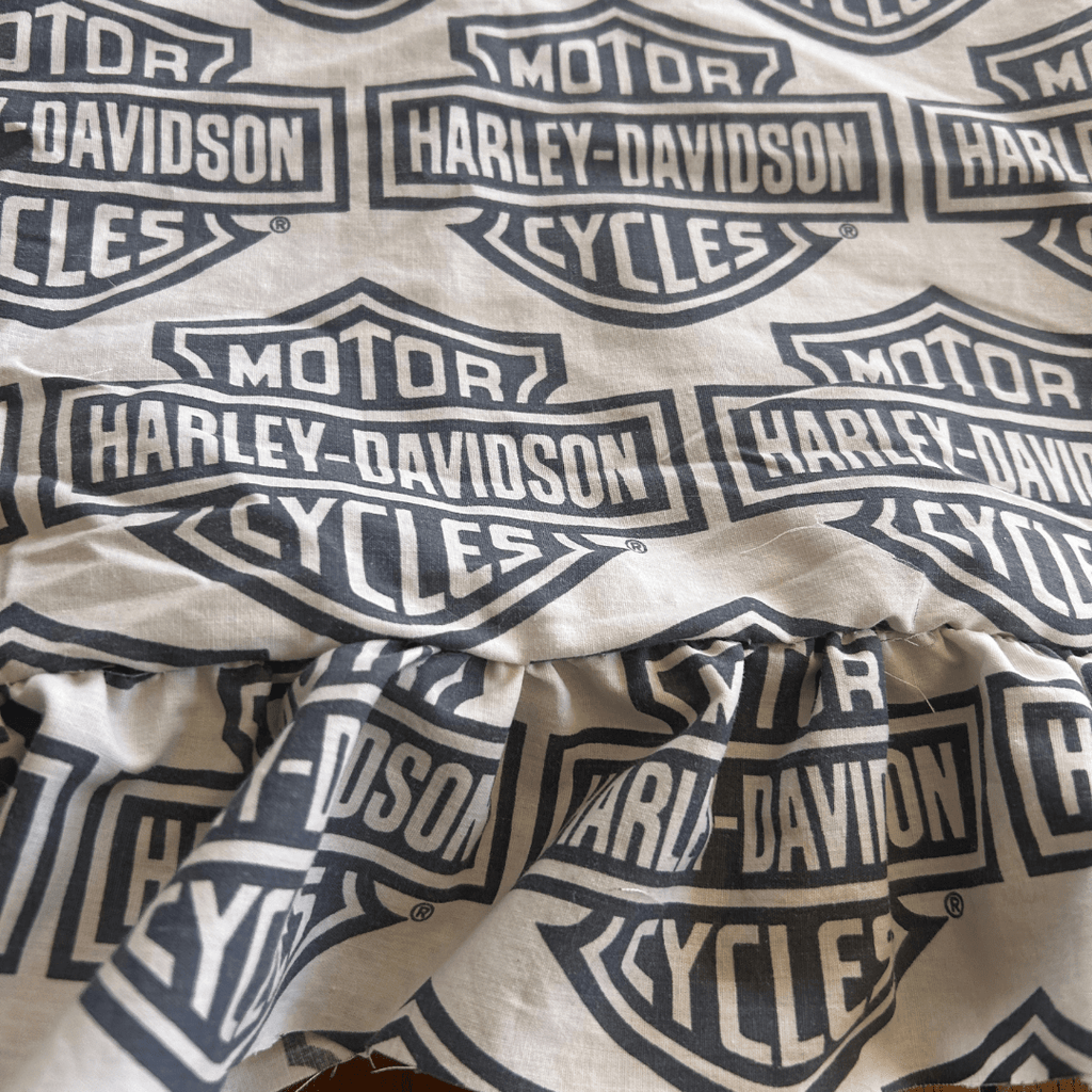 Flame Bell Bottoms + Harley Crop Top Set – Handmade & Upcycled - The Modern Alien