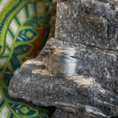 Floral Spoon Ring – Handmade from Upcycled Silverware - The Modern Alien