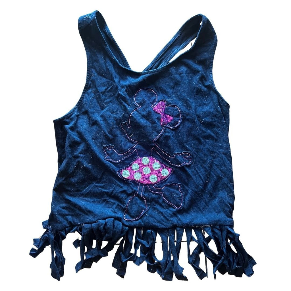 Fringe Fun Minnie Tote | Handmade from a Tank Top - The Modern Alien