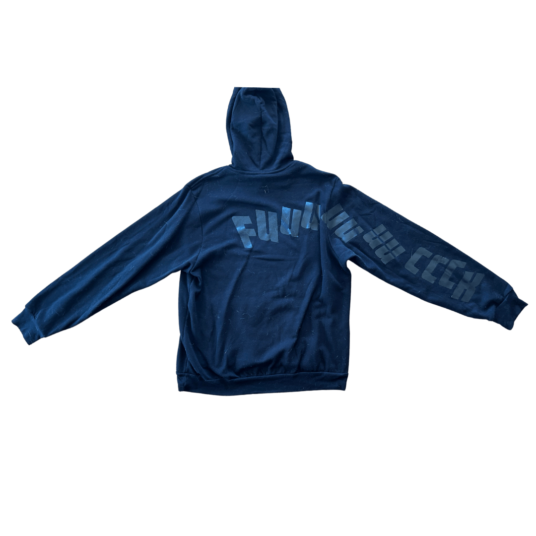 “FuCCCK” Custom Graphic Hoodie – Handmade & One - of - a - Kind - The Modern Alien