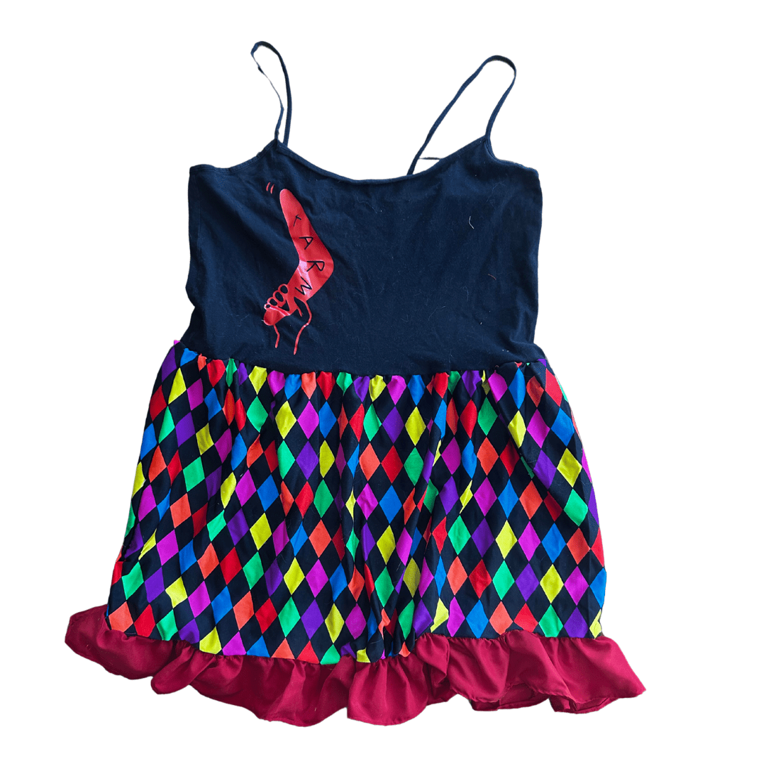 Funky "Karma" Tank Dress – Handmade & Upcycled - The Modern Alien