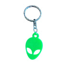Glow - in - the - Dark Alien Head Keychain | 3D Printed | Funky Spacecore Accessory - The Modern Alien