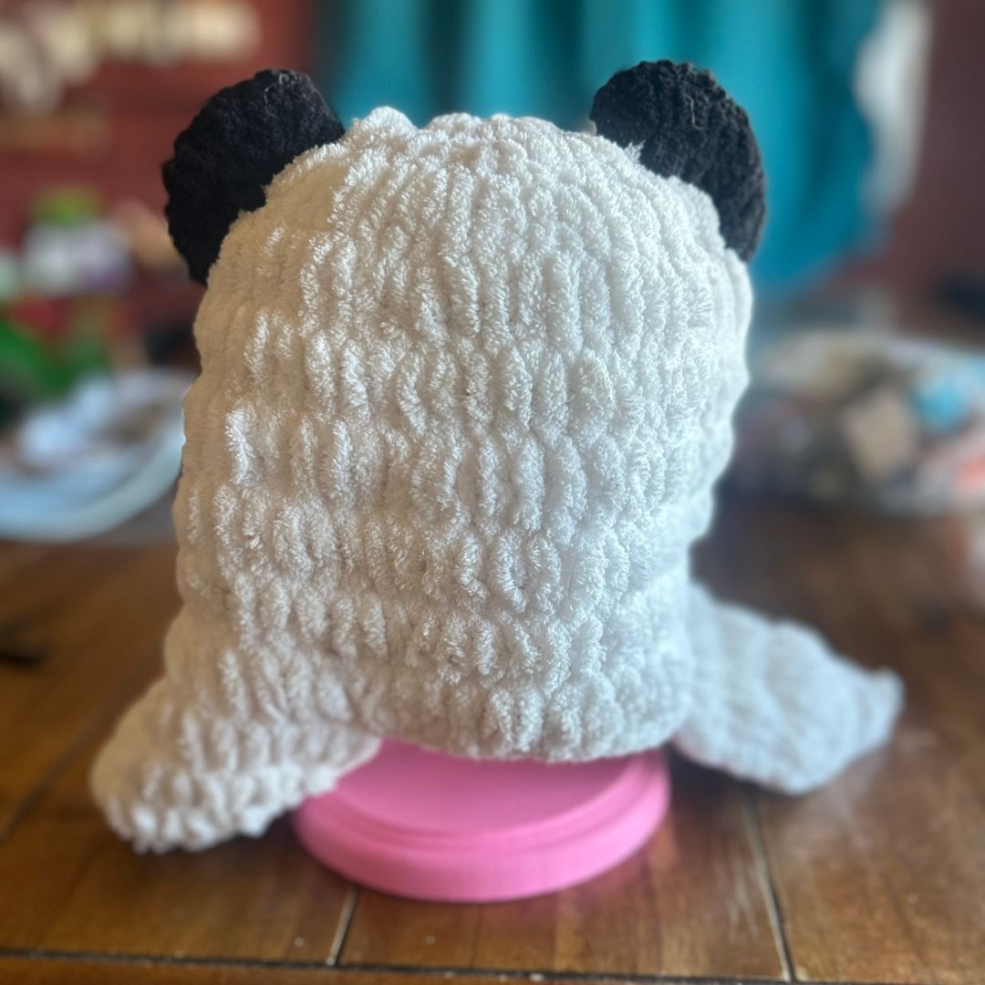 Googly Eyed Panda Beanie – Handmade & Upcycled - The Modern Alien