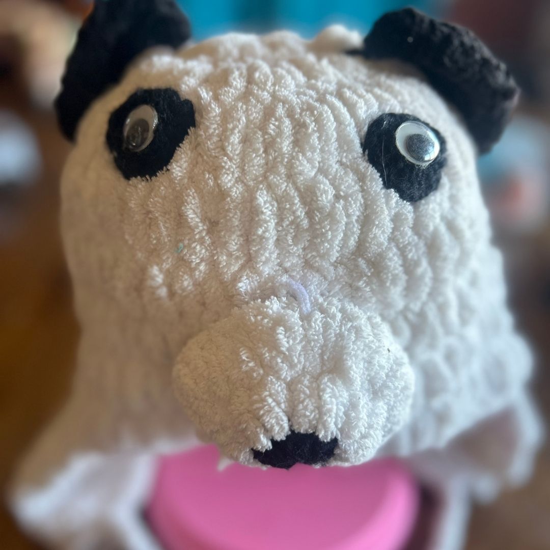 Googly Eyed Panda Beanie – Handmade & Upcycled - The Modern Alien