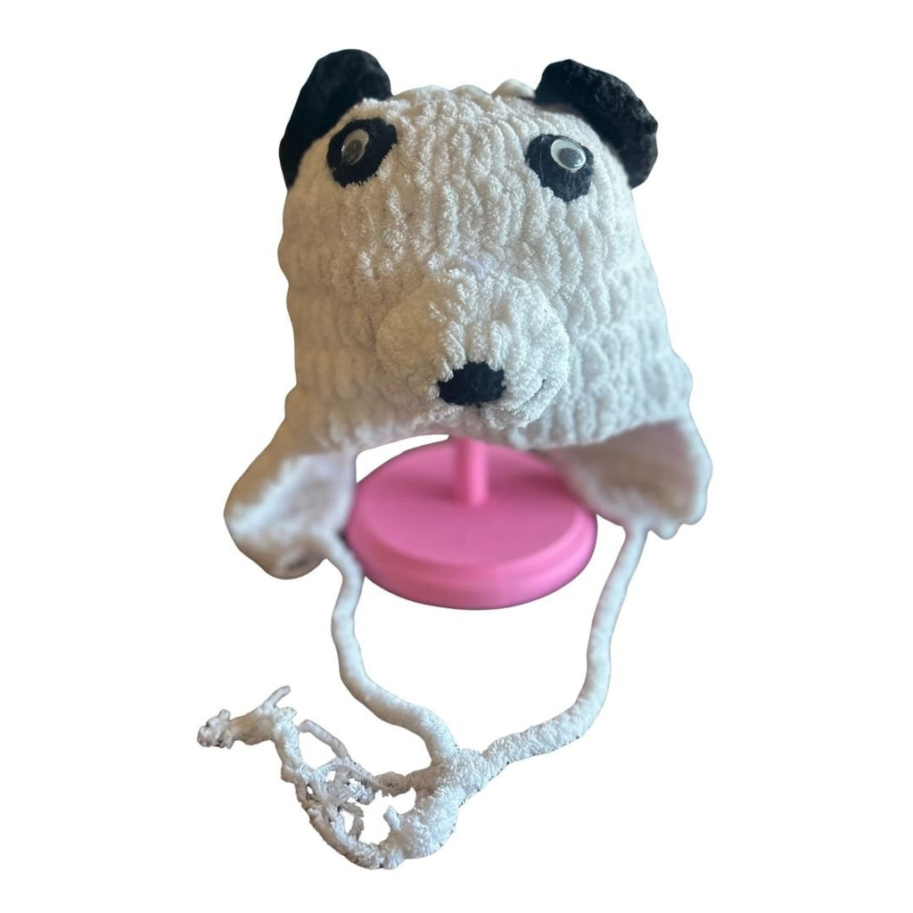 Googly Eyed Panda Beanie – Handmade & Upcycled - The Modern Alien