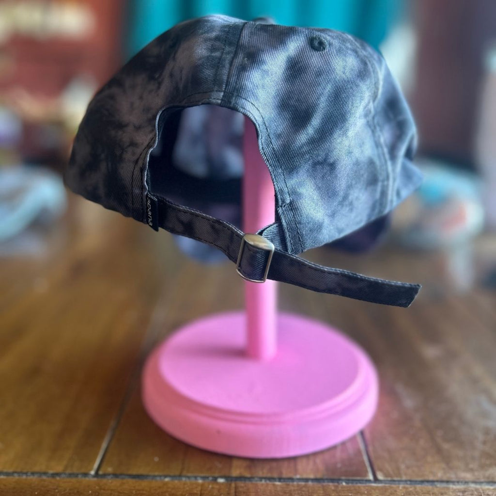 Grey Tie - Dye Hat with All Seeing Eye Patch – Handmade & Upcycled - The Modern Alien