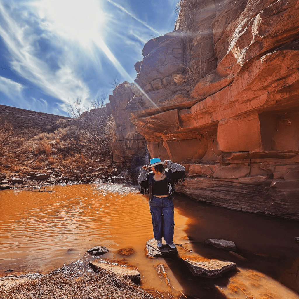 “Halfway There” Reworked Band Tee + Leather Vest Jacket - The Modern Alien