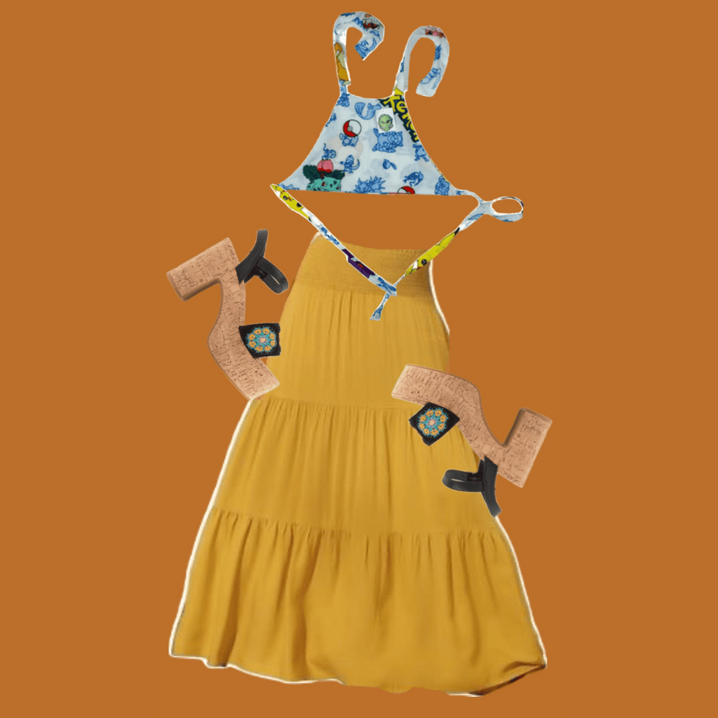 Halter Crop Top – Handmade from Upcycled Bedsheet - The Modern Alien