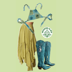 Halter Tie Top – Handmade from Upcycled Bedsheet - The Modern Alien