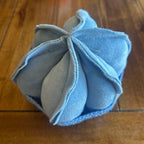 Handmade Blue Fabric Cactus with Crochet Pot | Boho Desert Decor | One - of - a - Kind - The Modern Alien
