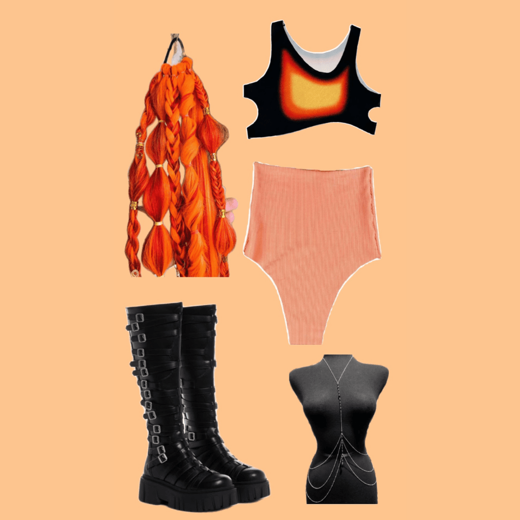 High - Waisted Peach Thong – Handmade from Deadstock Fabric - The Modern Alien