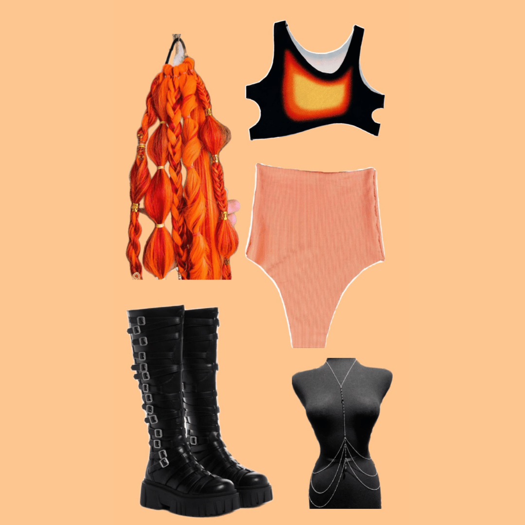 High - Waisted Peach Thong – Handmade from Deadstock Fabric - The Modern Alien