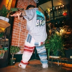 Ice Cube “Drip” Reworked Button - Up – Tie - Dyed & Patched - The Modern Alien
