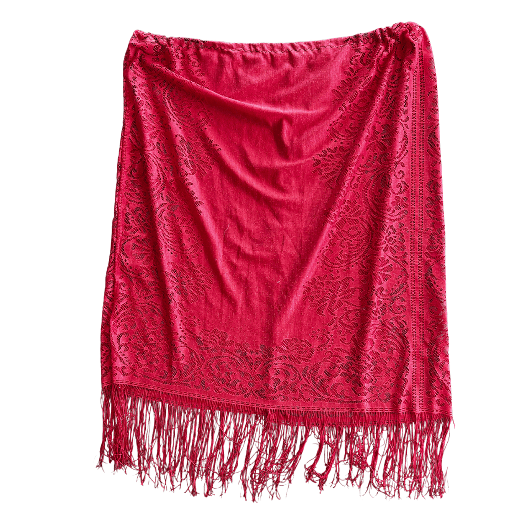 Lace Fringe Maxi Skirt – Handmade & Upcycled - The Modern Alien