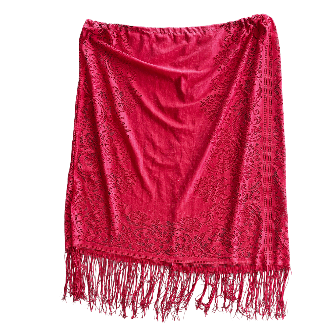 Lace Fringe Maxi Skirt – Handmade & Upcycled - The Modern Alien