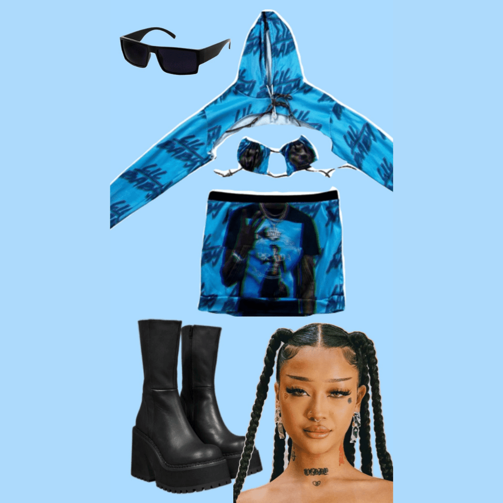 Lil Trippy Nanny 3 - Piece Set – Handmade from a Hoodie - The Modern Alien