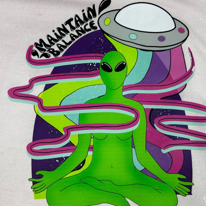 “Maintain Balance” Graphic Tee – Cosmic Zen Vibes - The Modern Alien