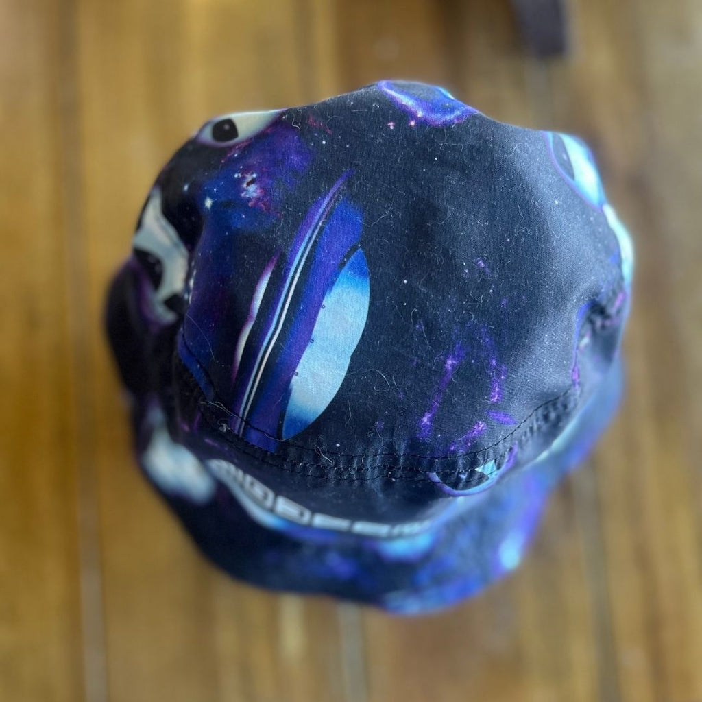 Modern Alien Galaxy Bucket Hat | Cosmic Streetwear | Funky Boho Festival Style - The Modern Alien