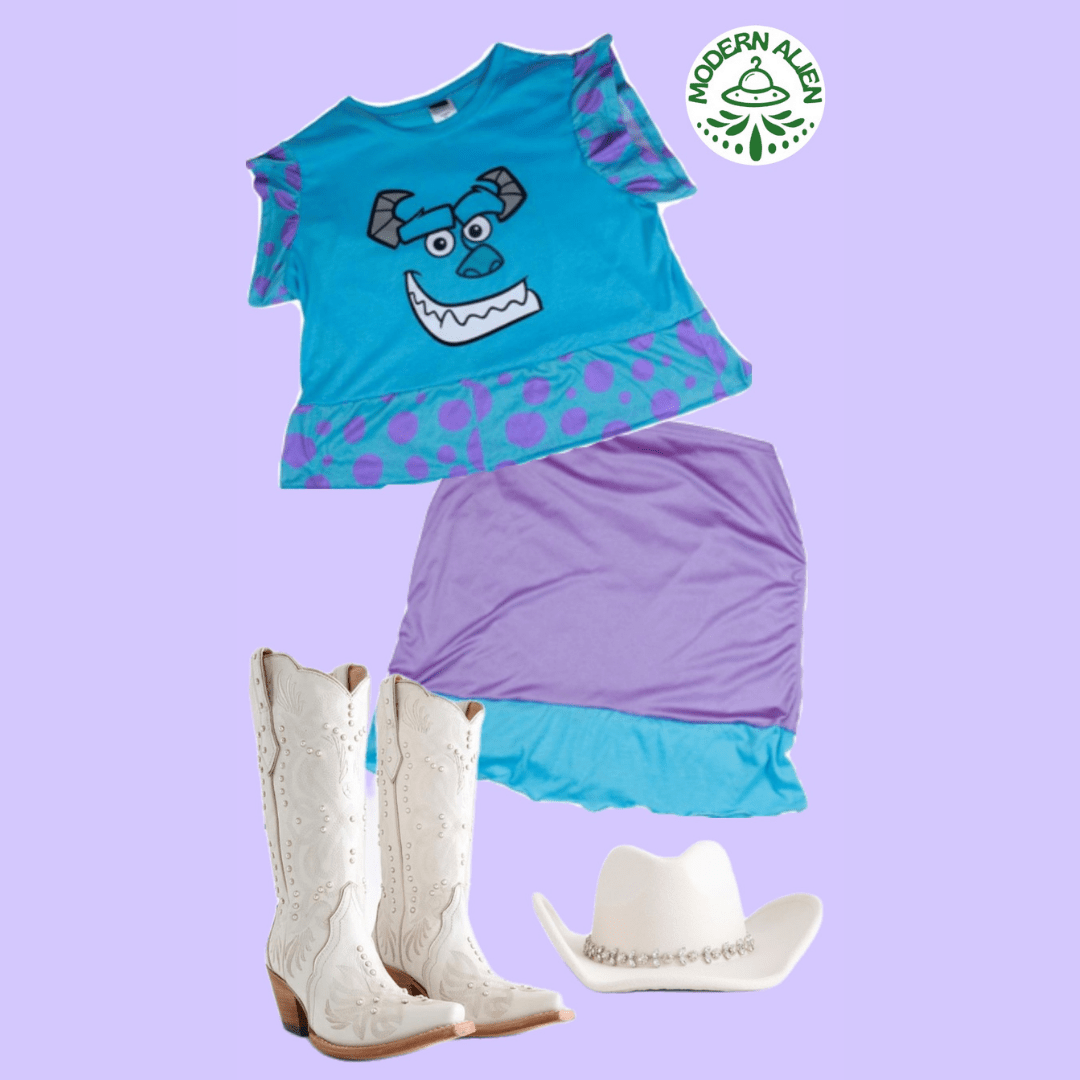 Monster Lounge Set – Handmade from a PJ Set - The Modern Alien