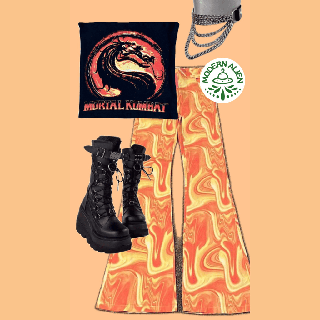 Mortal Kombat Tube Top – Handmade & Upcycled - The Modern Alien