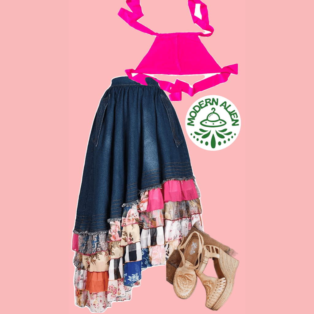 Neon Pink Halter Top – Handmade from Fabric Scraps - The Modern Alien