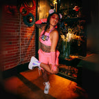 Neon Pink Shorts – Handmade from Thrifted Fabric - The Modern Alien