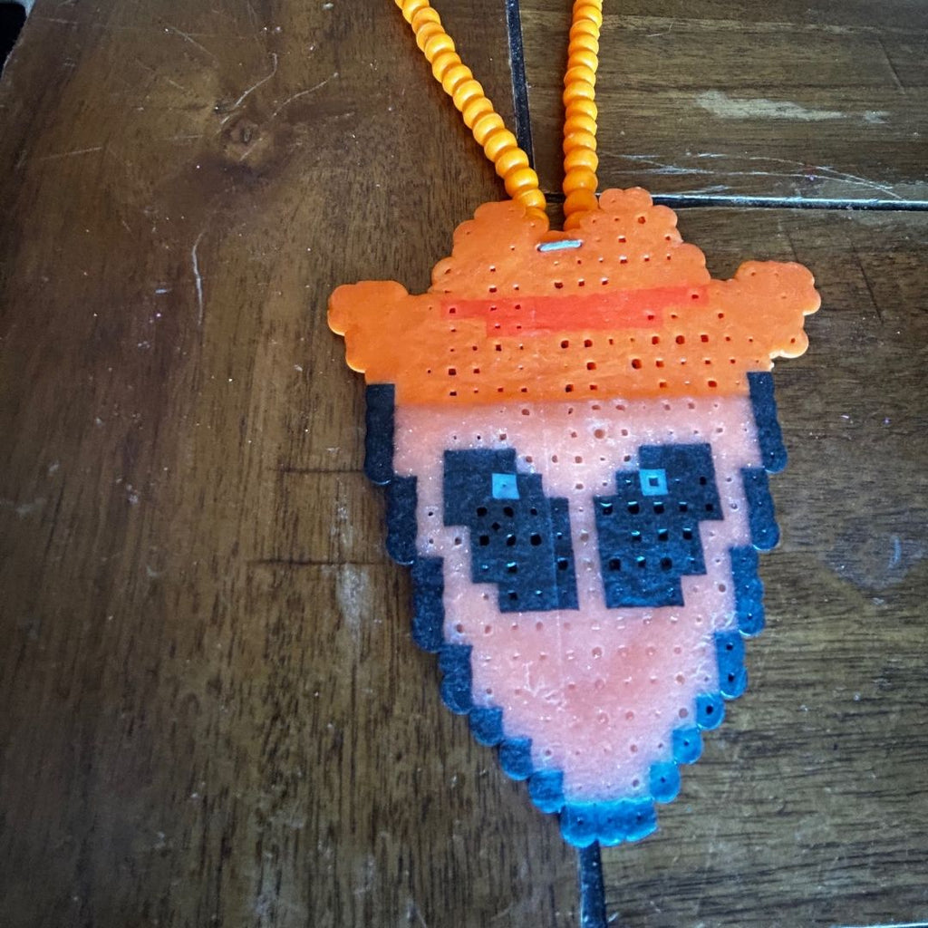 Orange Cowboy Alien Necklace – Handmade & Yeehaw - Core - The Modern Alien