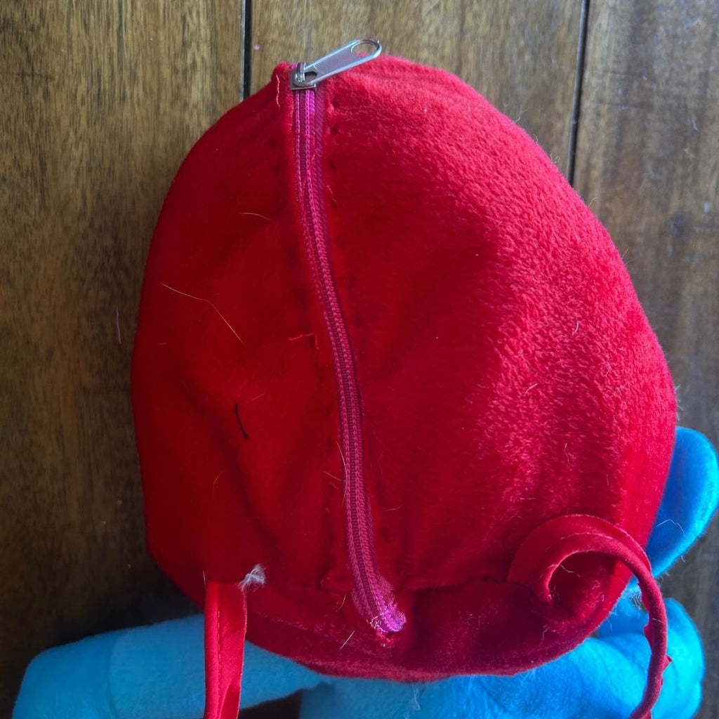 Papa Smurf Backpack | Upcycled Vintage Plush Bag - The Modern Alien