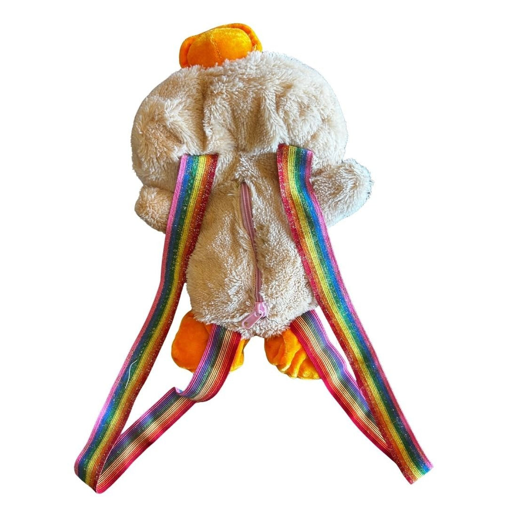 Plush Duck Backpack | Upcycled Toy Bag - The Modern Alien