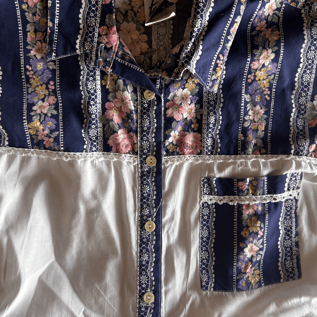 Prairie Princess Dress – Upcycled Western Shirt + Tablecloth Skirt | One - of - a - Kind | Handmade in Arizona ♻️ Rustic Romance Meets Eco Chic – Only 1 Available - The Modern Alien