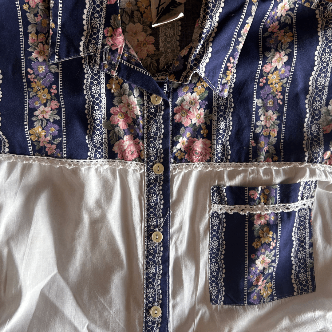 Prairie Princess Dress – Upcycled Western Shirt + Tablecloth Skirt | One - of - a - Kind | Handmade in Arizona ♻️ Rustic Romance Meets Eco Chic – Only 1 Available - The Modern Alien