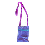 Purple + Blue Handmade Crossbody Bag | Upcycled Fabric Purse | One - of - a - Kind - The Modern Alien